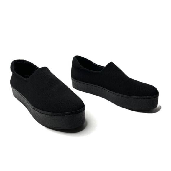 Opening Ceremony Black Platform Slip-On Sneakers size 5 - Picture 1 of 12